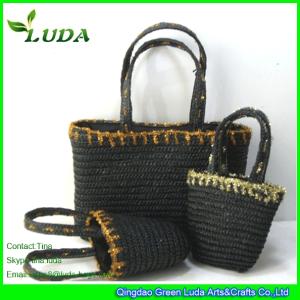 Quality LUDA Straw Beach Sets Wheat Straw Beach Bags Manufacture wholesale
