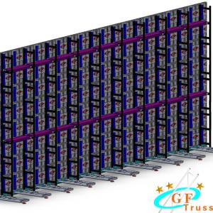 Quality Aluminum Ladder Led Screen Truss Outdoor With Adjustable Base wholesale