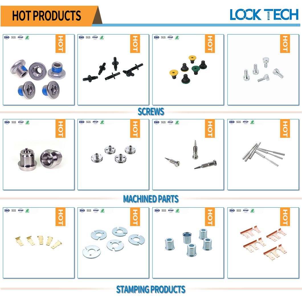 OEM M2 * 6 Hexalobular Socket Small Countersunk Head Point Nylon Rubber Anti-Loosening Screws