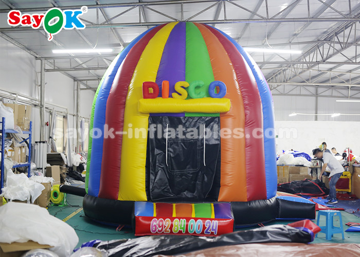 Go Outdoors Air Tent Colorful Inflatable Disco Tent Bounce House With Air Blower For Amusement Park