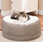 Round Winter / Summer Waterproof Memory Foam Dog Bed With Inner Cover 12lbs