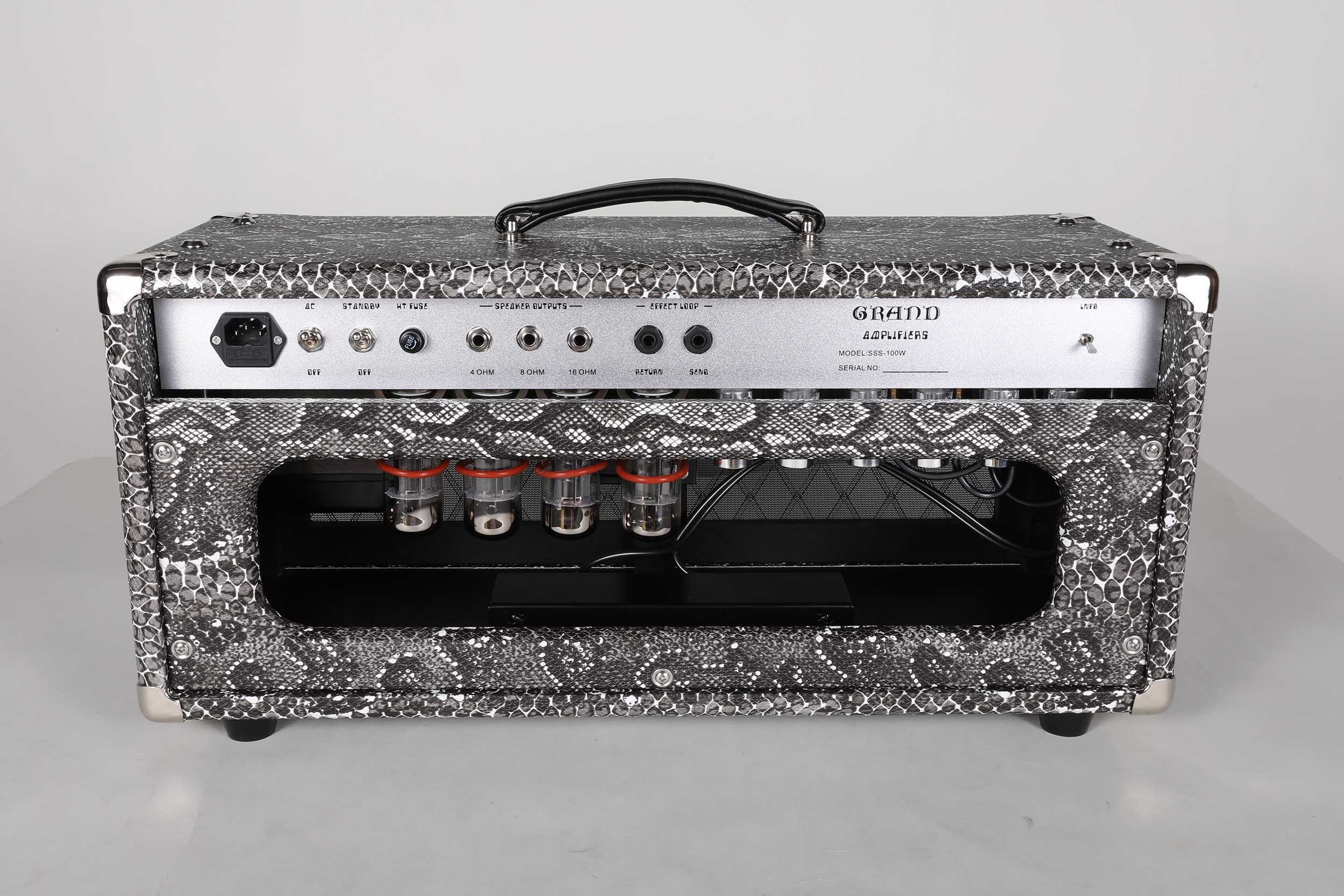 Custom SSS Steel String Singer Tone Deluxe Handwired Guitar Amp Head 100W with Imported Snake Tolex Vox Grill Cloth