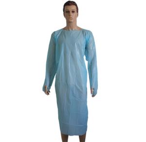 Quality Lightweight Disposable CPE Apron Eco Friendly With Elastic Cuffs wholesale