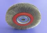 Long Life Crimped Wire Wheel Brush 150 X 16mm Stainless Steel For Removing Rust