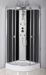 PVC Functional Panel Transparent Quadrant Shower Cubicles Normal Temperature