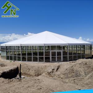 Quality Ridge Height 8.7m Aluminum Multi Sided Tent Hexagon Shape PVC Fabric Tent wholesale
