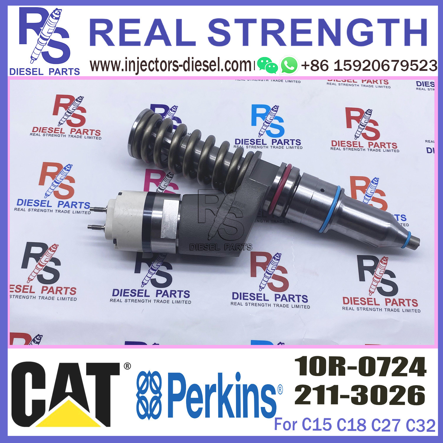 common rail injector 211-3026 10R-0724 10R-9787 for Caterpillar Engine 3406E/3456/C18