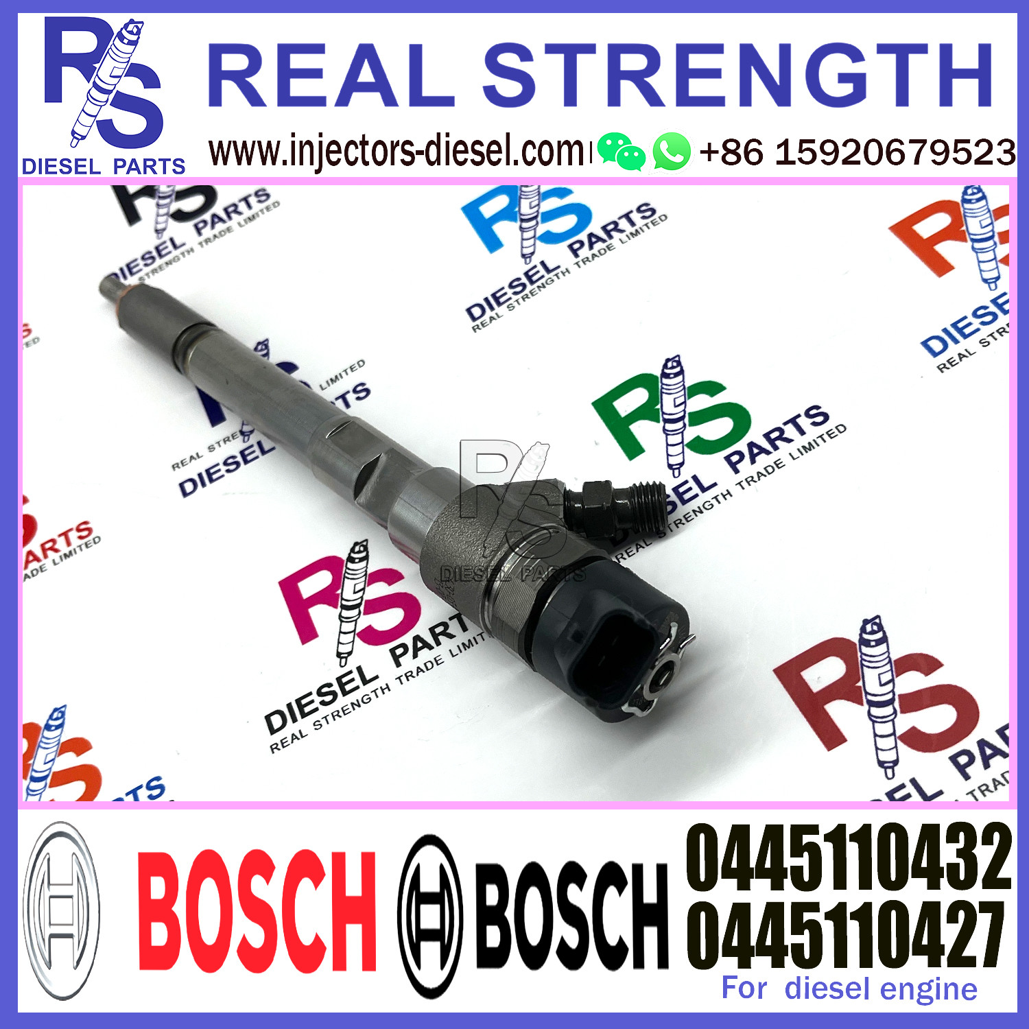 Diesel Fuel Injector Common Rail Injector 0445110427 0445110429 0445110432