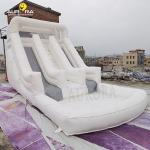 Outdoor White Inflatable Obstacle Course Slide Waterproof For Playground