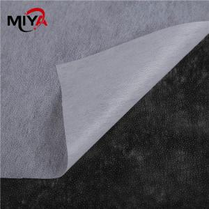 Quality Double Dot Middle 100gsm Nonwoven Interlining Fabric Thermal Bond wholesale