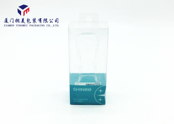 Keyring Transparent Plastic Box , Clear Pet Plastic Boxes 12.5cm Height
