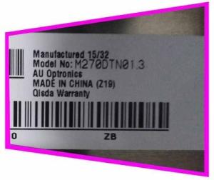 Quality M270DTN01.3 2560*1440 130 Pin AUO 27&quot; 350CD/M2 laptop lcd screen wholesale