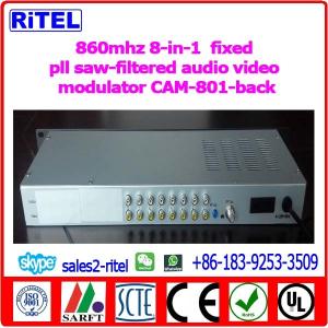 Quality 860mhz 8-in-1 fixed pll saw-filtered audio video modulator CAM-801 wholesale