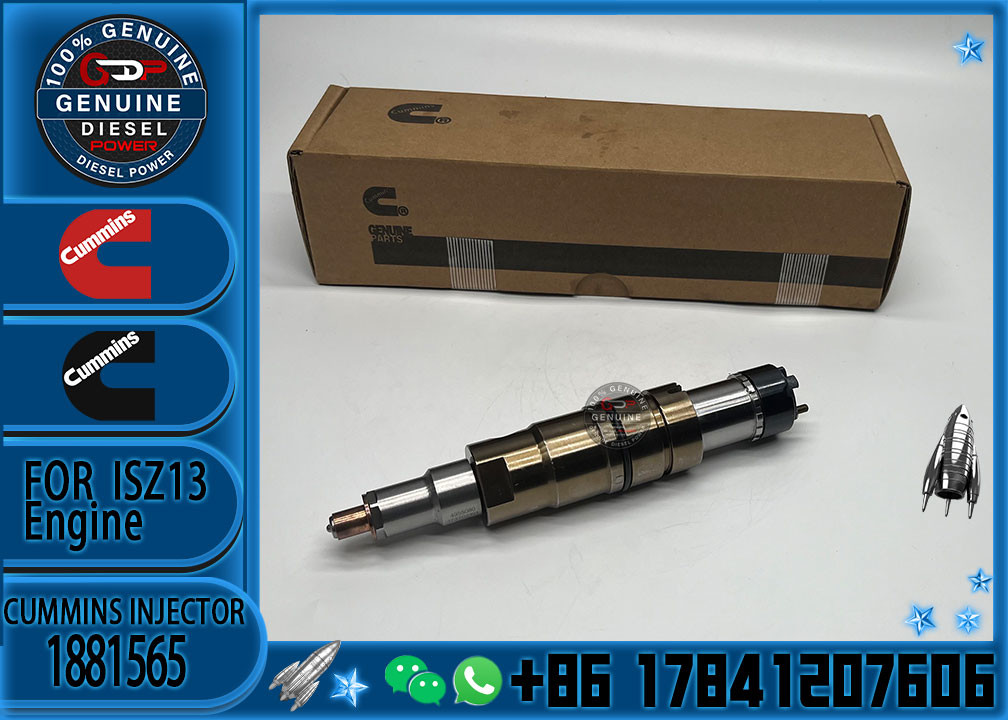 New fuel injector 1881565 common rail injector 1881565 for diesel fuel engine DC13 1933613 2057401 2058444 2419679