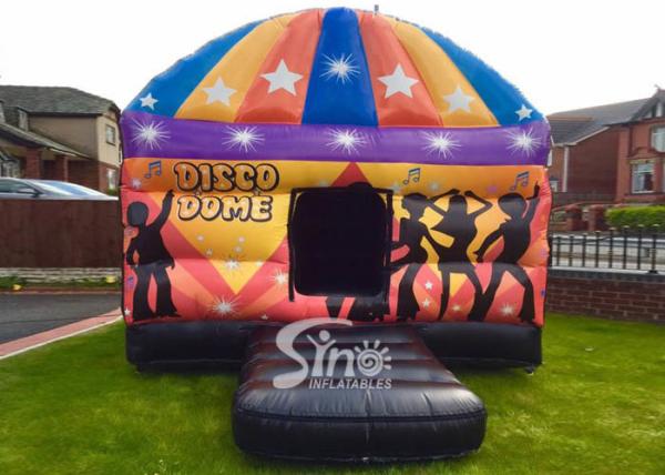 Kids N adults party square disco dome bouncy castle digitally printed completely