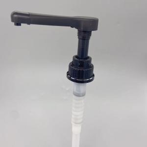Quality PP PE 20ml Plastic Syrup Pump Black White Dispenser Pump Milk Honey Salad Dressing wholesale
