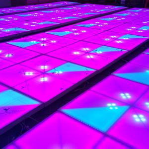 Quality Portable Disco Light Dance Floor , LED DJ Stage Dance Floor With Ray Effect wholesale