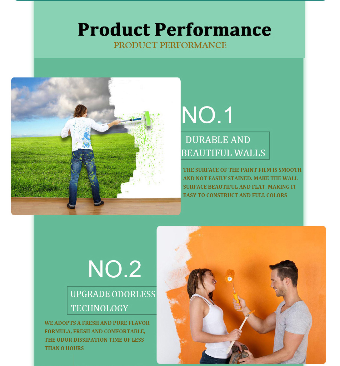 Building Coating Interior Wall Paint Emulsion with Supper Coverage CAS No. 9003-01-4