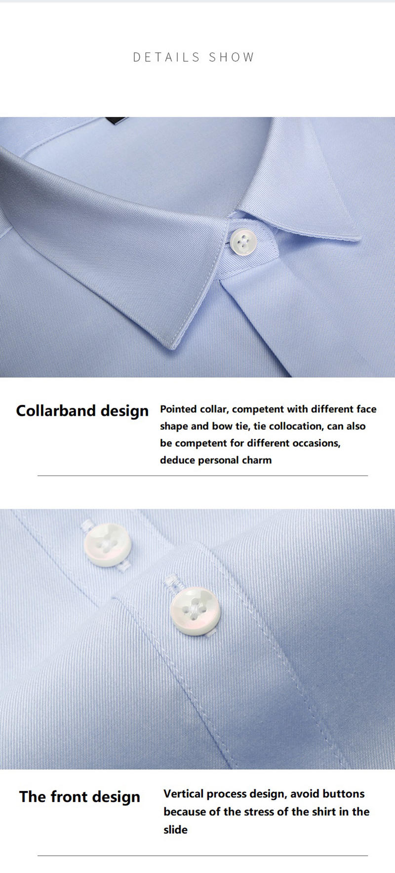Breathable Material Advantage 2021 Cotton/Bamboo Fiber Long Sleeve Dress Shirt For Men