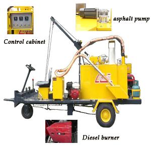 Quality 500L Capacity Asphalt Crack Repair Machine Hydraulic Mixing wholesale