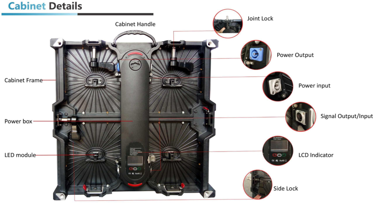 Virtual Events Led Display P1.9 2.6 3.9 Angle Lock Led Screen For Stage Background Events