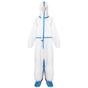Quality White Latex Free Waterproof Disposable Microporous Coveralls With Hood wholesale