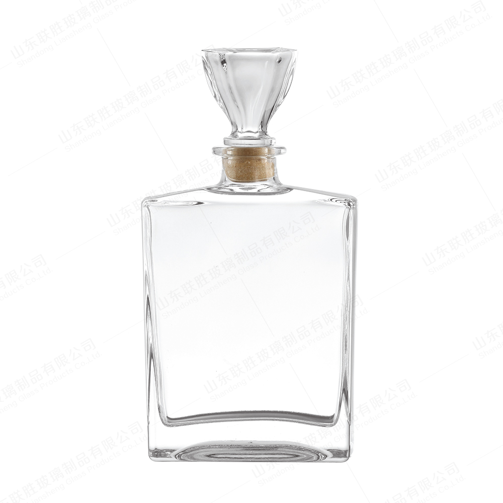 750ml 700ml 500ml Glass Bottle With Cork Top For Wine Sealing Type Rubber Stopper