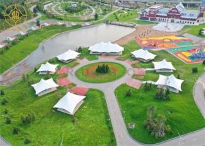 Quality Thermal Insulation Luxury Resort Tents With Solid Wood Floor wholesale