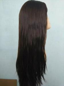 Quality Factory Price Perfect Quality Virgin European Hair Wig, 100% Human Hair Wig Kosher Wig, Dark Brown, Silk Wig Cap wholesale