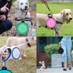 350ml 1000ml Foldable Dog Bowl TPE Silicone Collapsible Dog Bowl