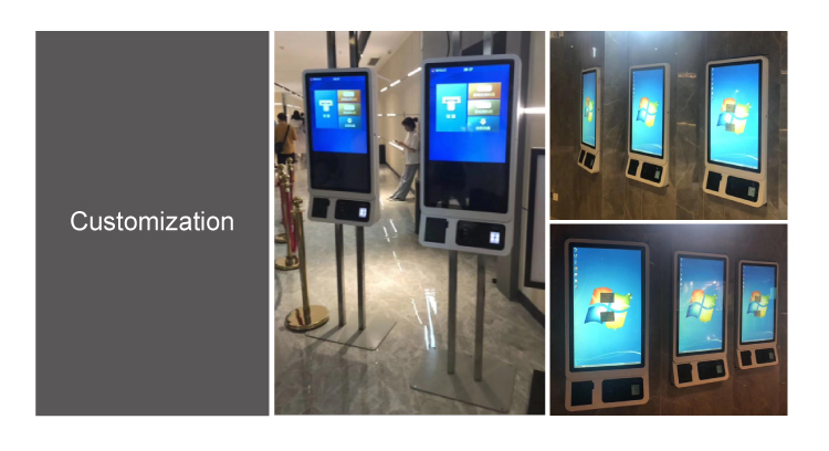 Innolux Display and Touch Screen in Self Service Payment Kiosk for Fast Food Ordering