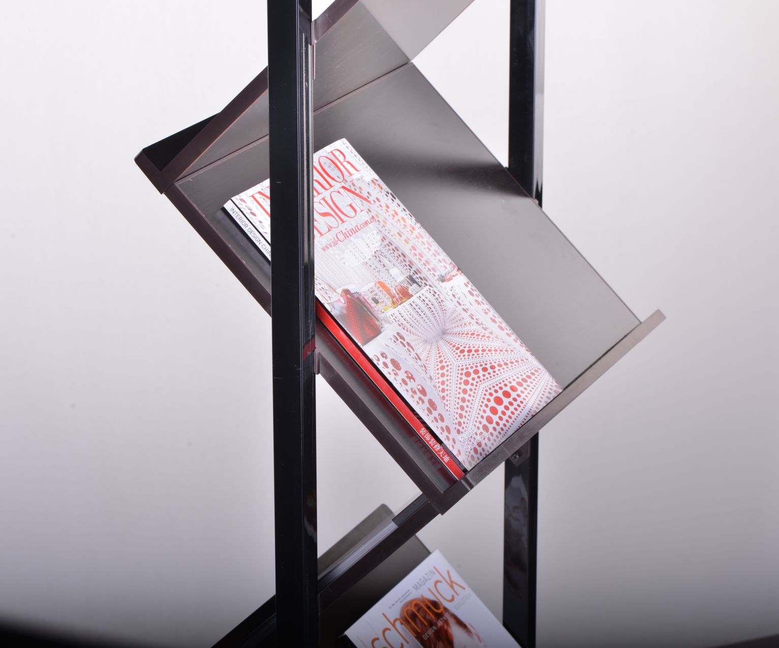 Zig Zag Detachable Information Display Stand 460X350mm Aluminum Profile