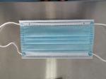 Blue Breathable Fluid Resistant Face Mask / Disposable Nose Mask Easy Carrying
