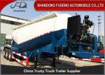 V Shape Bulk Cement Tanker Trailer With Diesel Engine FUWA / BPW Axle