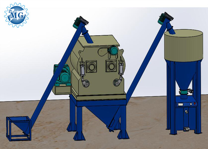 4 - 5T/H Semi Automatic Dry Mortar Production Line Tile Adhesive Making Machine