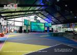 High Safety Sports Team Tent Canopy Hard Sidewall Double - Wing Glass Door