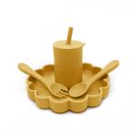 PVC Free Dishwasher Safe Silicone Baby Bowl Laser Logo