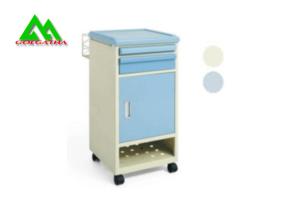 Quality Steel Bedside Tables Hospital Ward Equipment , Bedside Cabinet On Wheels wholesale