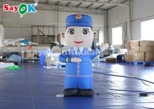 Quality 1.5m Height Inflatable Cartoon Characters Police Model For Advertiement wholesale