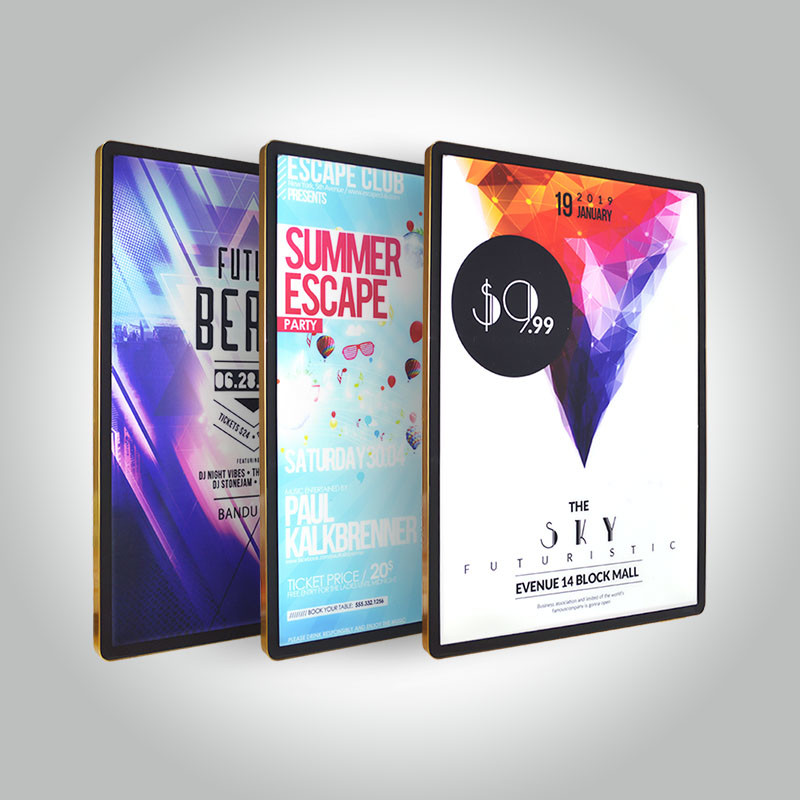 Standard Size LED Advertising Light Box / Lighted Picture Frame Box