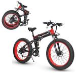 1000W 13AH E-Bike Lithium Battery SMLRO S11 26x4.0 inch Fat Tire Folding E-Bike