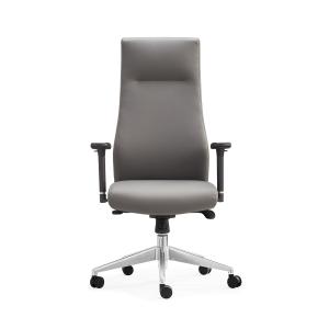 Quality Comfortable Authentic Leather Rolling Office Chair High Density Foam wholesale