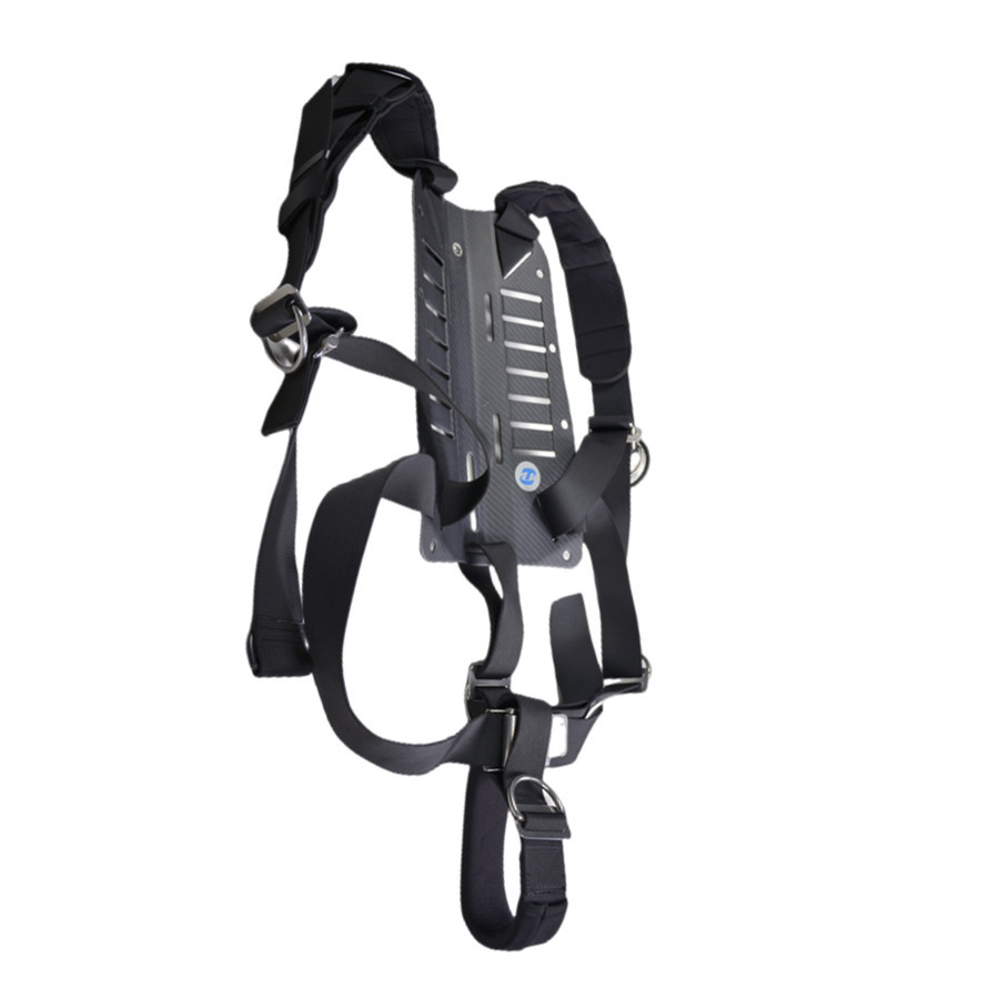 Lightweight Black Backplate Wing BCD , Buoyancy 200N Scuba Backplate And Wing