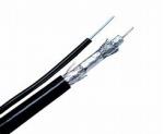 RG6 Quad Shielded with Steel Messenger Outdoor CATV Coaxial Cable UL CM Standard