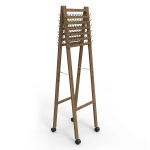 Quality Braid Wooden Shop Display Stands Display Wooden Stand With Casters For Store wholesale
