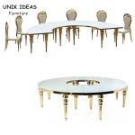 Monaco Marriage Hall Dining Table Chairs S Shape Decoration Creative 75CM