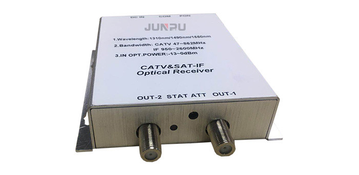 Wdm FTTH Optical Satellite Transmitter , Fiber Optic Receiver Sat IF 45 ~ 2600Mhz