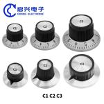 6mm Potentiometer Knob C1/C2/C3 Bakelite Guitar Knobs