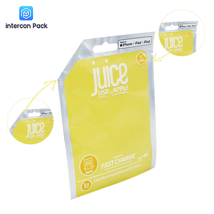 Heat Sealing Aluminum Foil Plastic Bag Stand Up high softness
