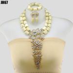 2023 Elegant African Beads Jewelry Sets Senegal/ghana Wedding Handmade Jewelry